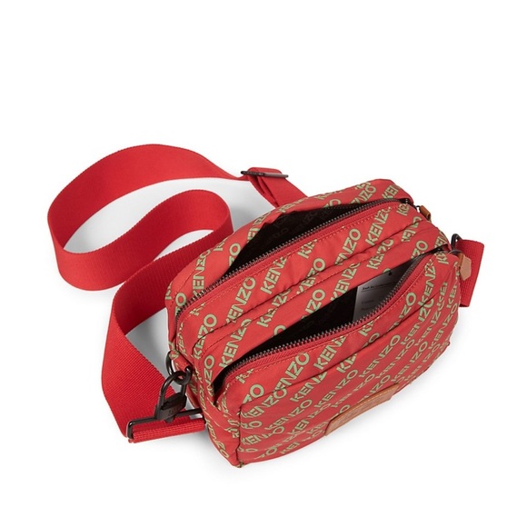 KENZO Logo Print Crossbody Red - Picture 6 of 16